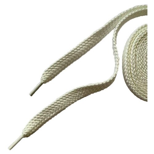 Шнурки для обуви плоские 100см, белые 1 пара (2шт)