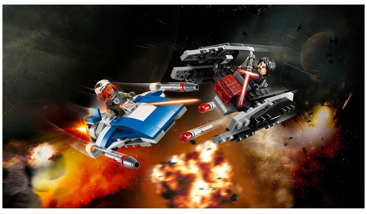 Конструктор LEGO Star Wars TM Истребитель типа A против бесшумного истребителя СИД - фото №9