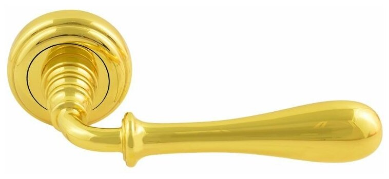 фото Ручки дверные на розетке Нора-М Астурия - Золото - J