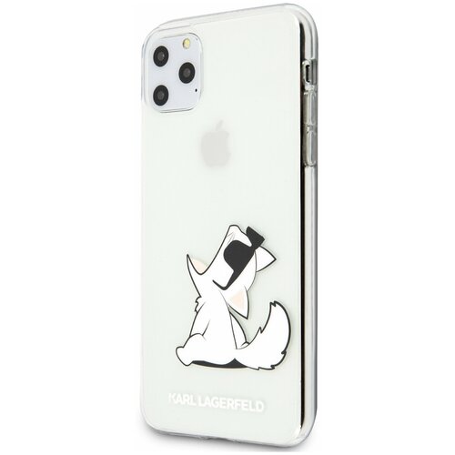 фото Чехол lagerfeld для iphone 11 pro max tpu/pc collection choupette fun hard gradient transp karl lagerfeld