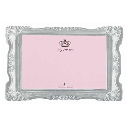 фото Trixie коврик под миску "my princess" 44х28 см, розовая