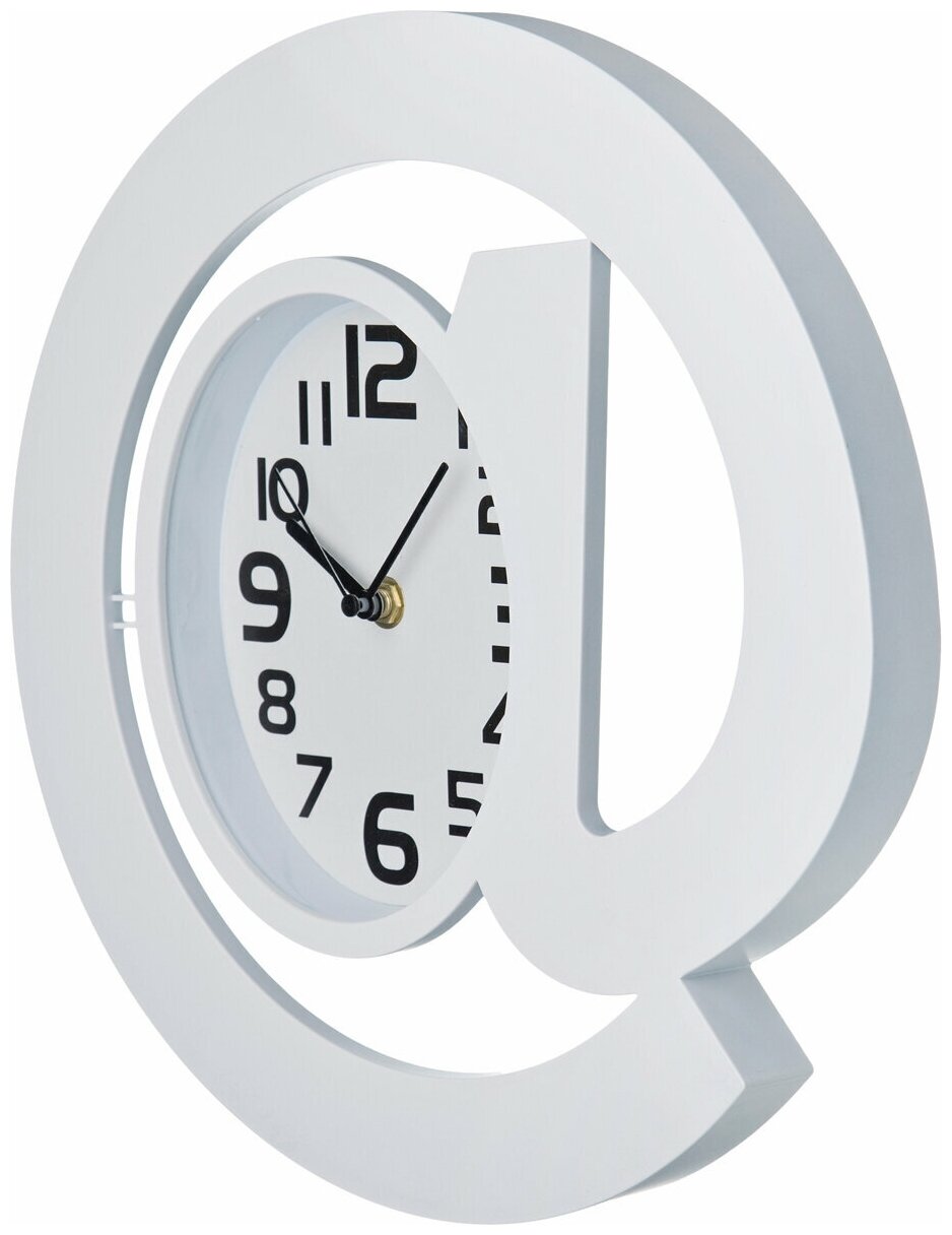 Часы настенные кварцевые "Собачка" диаметр 30 см, белый