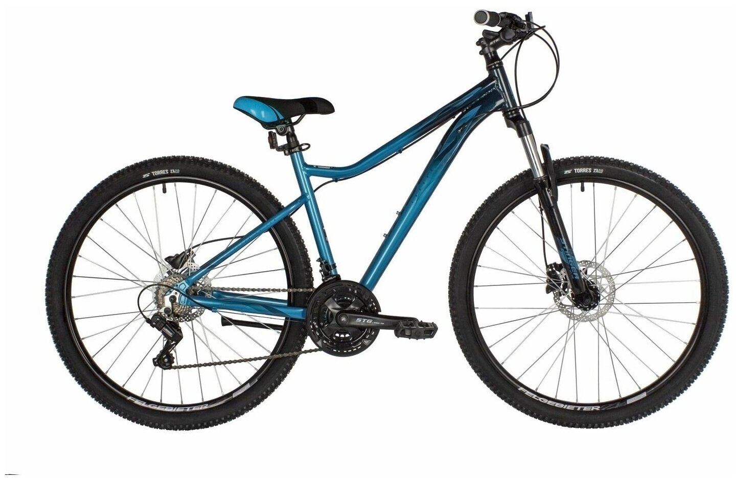 Горный (MTB) велосипед Stinger Laguna Pro 27 (2021) синий 17" (требует финальной сборки)