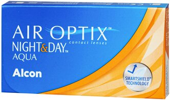 Контактные линзы Air Optix (Alcon) Night & Day Aqua, 3 шт., R 8,4, D -6