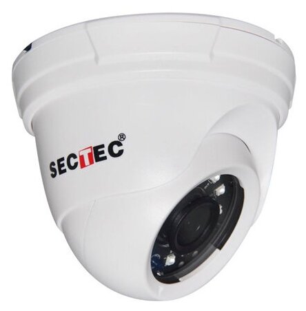 Купольная AHD 2Мп FullHD камера видеонаблюдения SECTEC ST-AHD860HD4S-2M-2.8