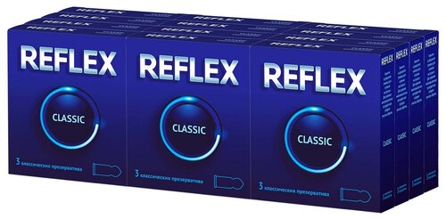 Презервативы Reflex Classic, 12 уп. по 3 шт.