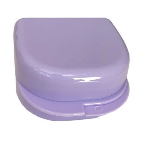 Plastic Box бокс пластиковый, 78*83*45, цвет: сиреневый staino denture box – бокс пластиковый ортодонтический 78 83 45 мм розовый