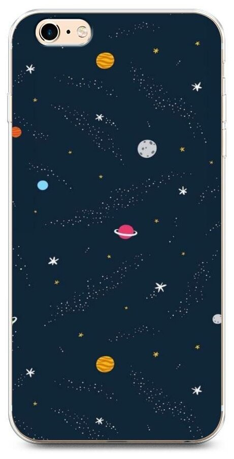 Силиконовый чехол "Планеты драже" на Apple iPhone 6 Plus/6S Plus / Айфон 6 Плюс/Айфон 6С Плюс