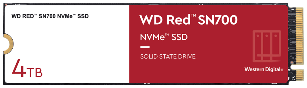 WD Red SN700 WDS400T1R0C - SSD - 4 TB - intern - M.2 2280 - PCI Express 3.0 x4 (NVMe)