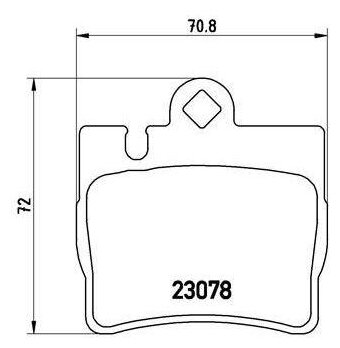 Дисковые тормозные колодки задние TRIALLI PF4064 (4 шт.)