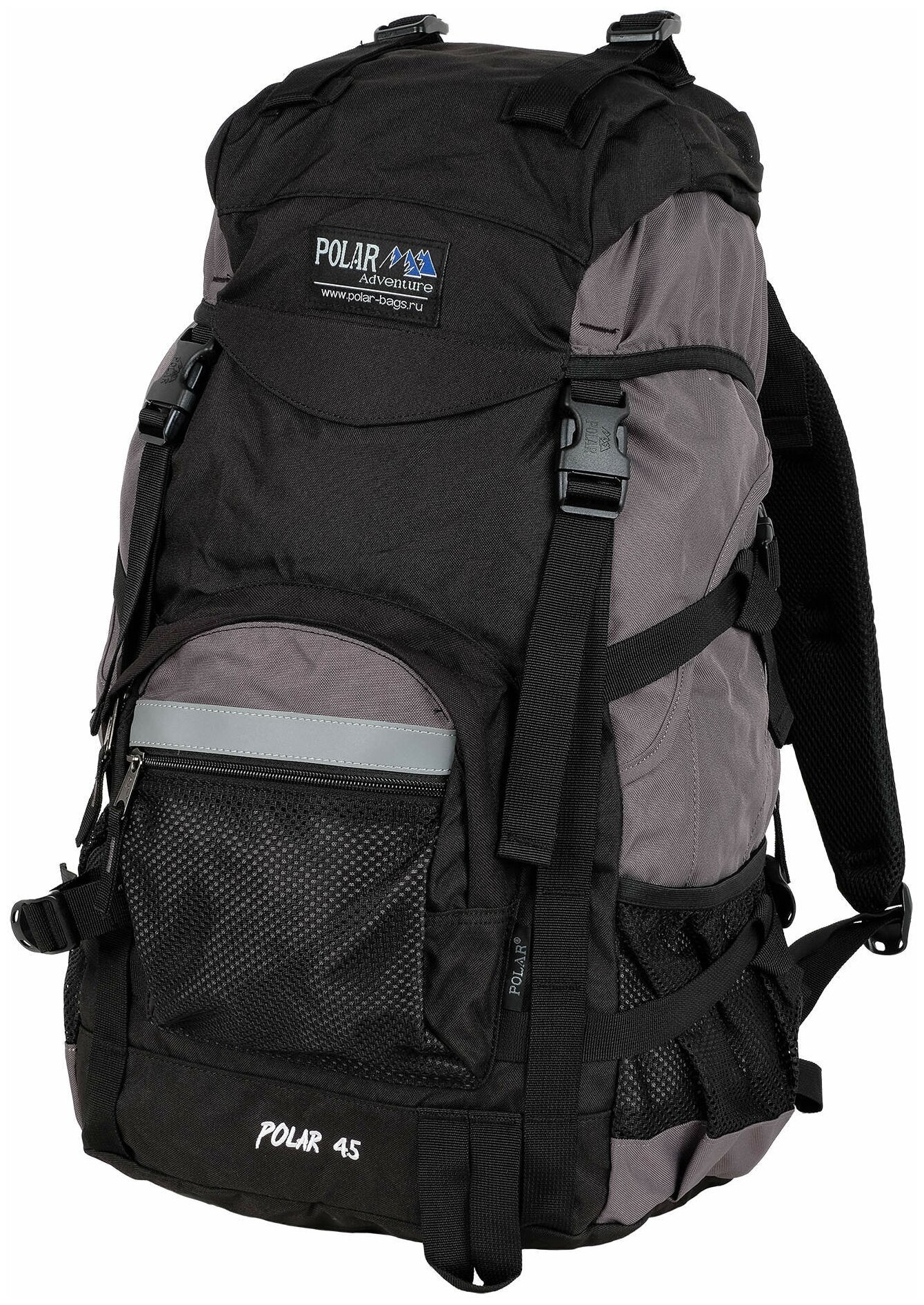 Рюкзак туристический Polar Inc Polar П301, серый 38,5 л