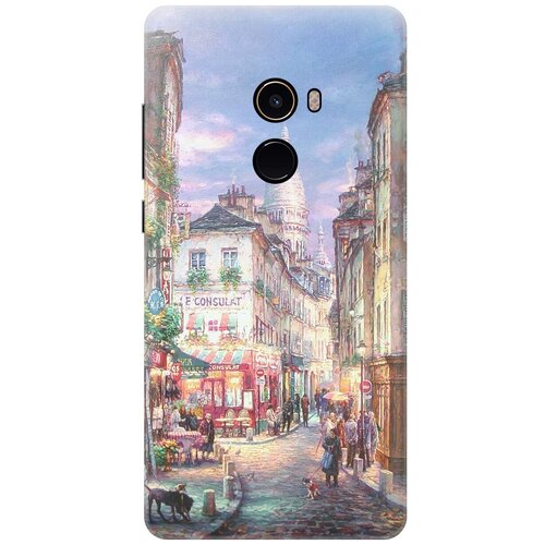 фото Re:pa накладка transparent для xiaomi mi mix 2 с принтом "пейзаж монмартра"