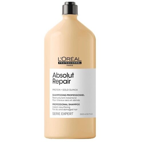 L'Oreal Proffesional Absolute Repair Gold - Шампунь для поврежденных волос 1500 мл (без дозатора) реновация E3570300