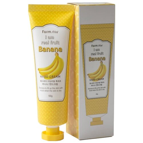 FarmStay I am Real Fruit Banana Hand Cream - Крем для рук с экстрактом банана 90 мл