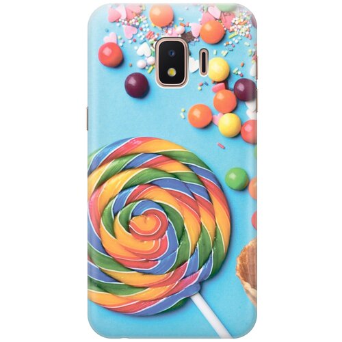 фото Силиконовый чехол на samsung galaxy j2 core / самсунг джей 2 кор с эффектом блеска "разноцветный леденец gosso