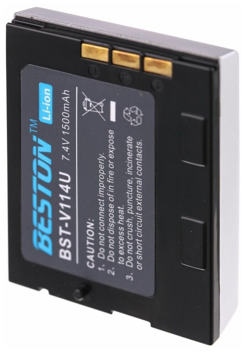 Аккумулятор BESTON для видеокамер JVC BST-BN-V114U (BN-V107U), 7.4 В, 1500 мАч