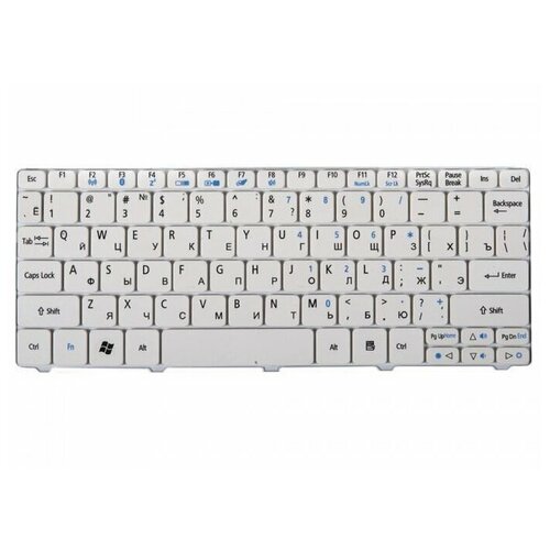 Клавиатура для ноутбука Acer Aspire One 521, 532, 532H, 533, ZE6, для One Happy, N55, Pav80 (p/n: KB.I100A.047)
