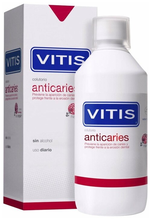 Ополаскиватель для полости рта Vitis Anticaries 500ml 31635