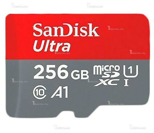 Карта памяти SanDisk microSDXC 256GB Ultra Class 10 UHS-I U1 A1 (SDSQUA4-256G-GN6MN)
