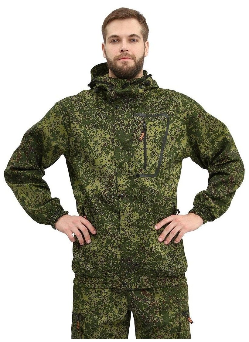 Костюм "турист МОСКИТ" куртка/брюки, цвет: кмф "Пиксель", ткань: Грета, 48-50, 182-188