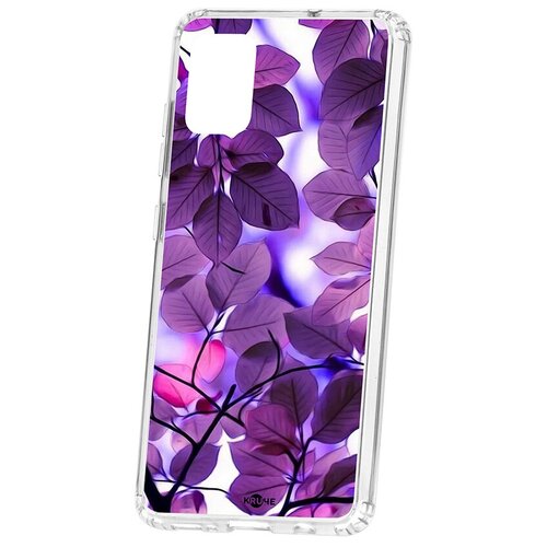 фото Чехол на samsung galaxy a51 kruche print purple leaves кruче