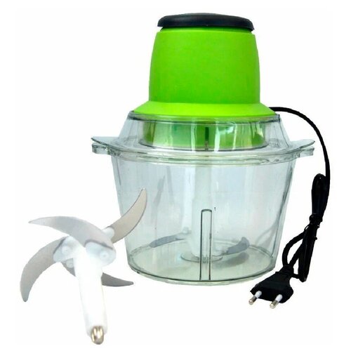 Измельчитель измельчитель кухонный электрический измельчитель для овощей и мяса емкость чаши 18 литра универсальные ножи 2 насадки 100000₽