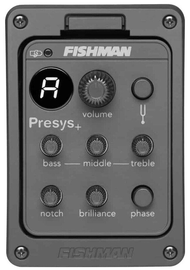 Гитарный пьезозвукосниматель в комплекте с предусилителем, Fishman PRO-PSY-201 Presys+