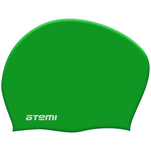 Шапочка для плавания Atemi, силикон, д/длин.волос,зел, LC-09 00-00008165