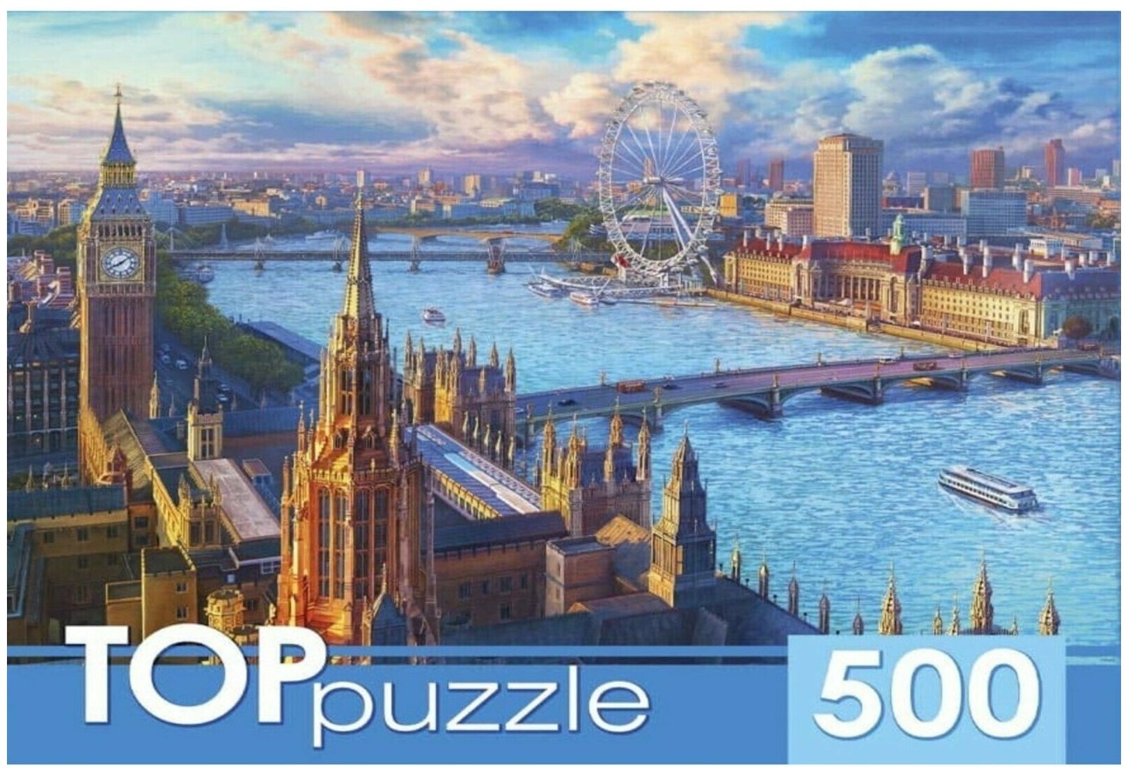 TOPpuzzle-500 "Лондонский пейзаж" (ХТП500-4222) Рыжий кот - фото №4