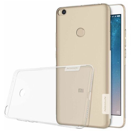 Прозрачный силиконовый чехол Nillkin Nature для Xiaomi Mi Max 2 прозрачный