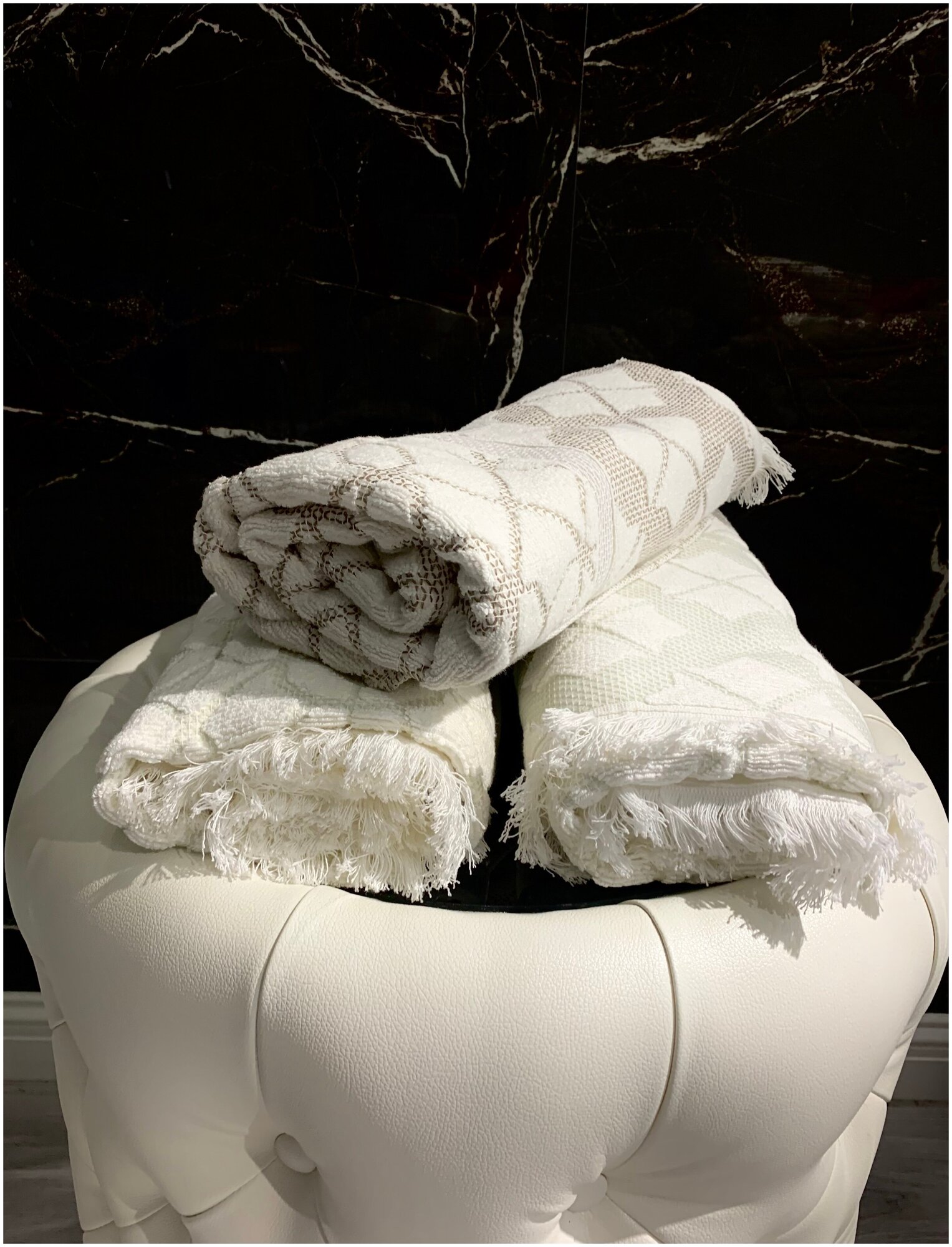 Турецкое банное полотенце премиум-класса 70*140 натуральное без примесей подарок, элитный интерьер - фотография № 11