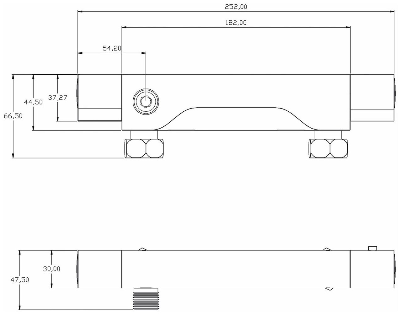 Термостат для душа Swedbe Mercury 9050 хром - фотография № 5