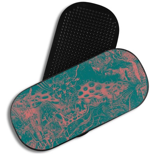 фото Доска с гвоздями садху для йоги с уф печатью / овал / фэнтези психоделика эстетика - 3763 чакра