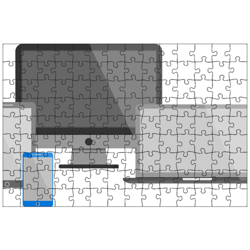 фото Магнитный пазл 27x18см."отзывчивый, мобильный, мобильный телефон" на холодильник lotsprints