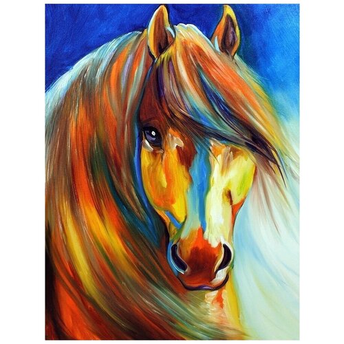Картина по номерам Colibri Красивая лошадь 40х50см картина по номерам две картинки colibri девушка и белая лошадь