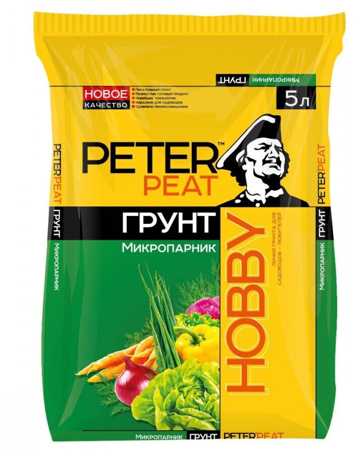 Грунт Peter Peat Hobby Микропарник 5 л Х-03-5 - фотография № 2