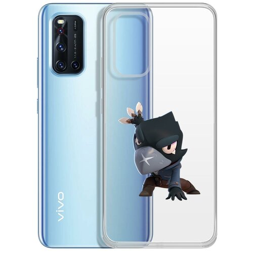 Чехол-накладка Clear Case Brawl Stars-Ворон для Vivo V19 чехол накладка clear case brawl stars ворон золотой меха для huawei y6p