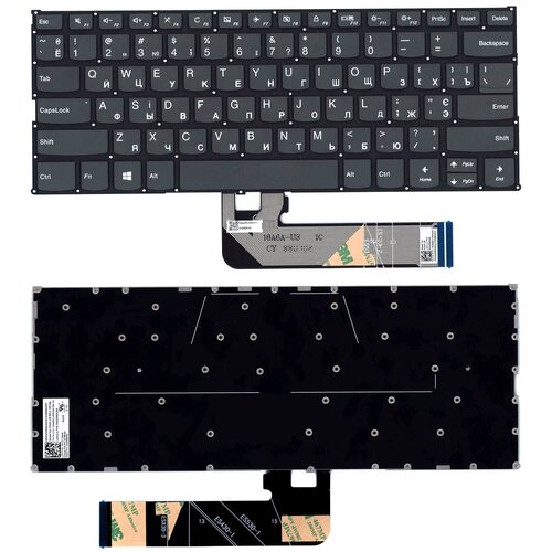 Клавиатура для ноутбука Lenovo Ideapad 530S-14ARR черная клавиатура для ноутбука lenovo 530s 14ikb 530s 15ikb s340 14iml серая p n sn20q40839 pk1314d1b00
