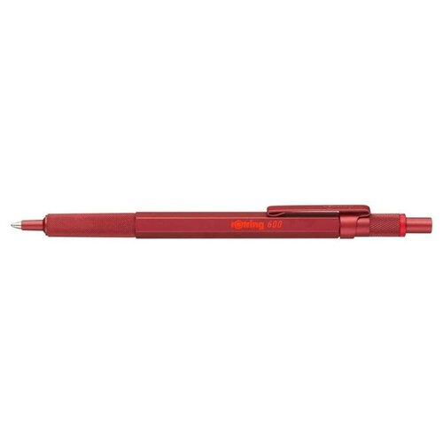 Ручка шариковая Rotring 600 2114261 0.5мм корпус сталь красный черные чернила