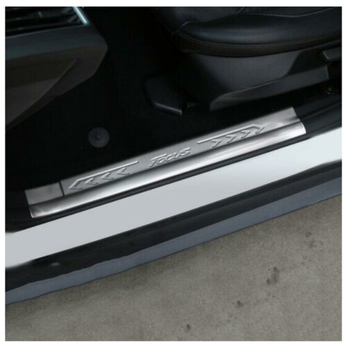 фото Накладки на внутренние пороги для ford focus (2015-2017) autonew16