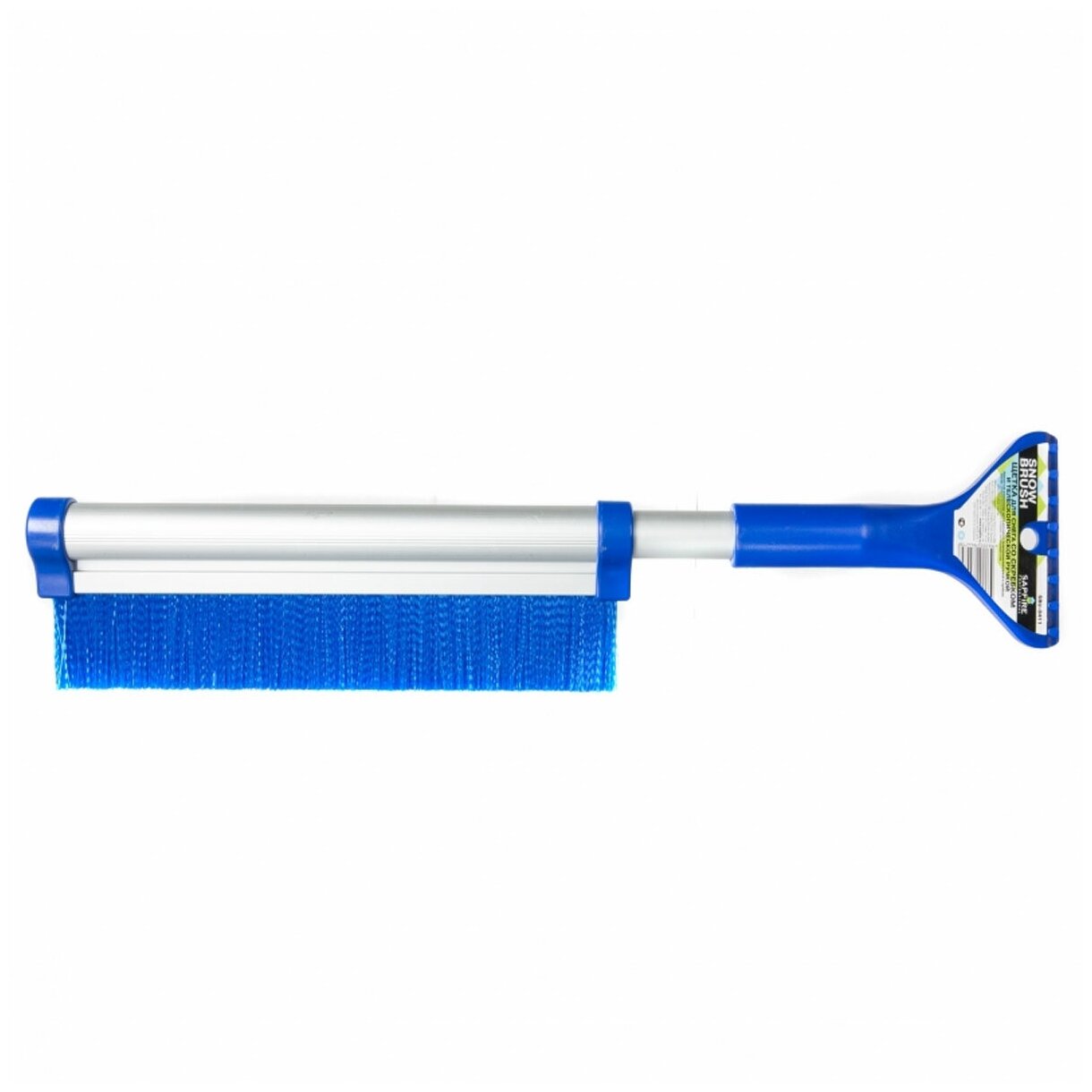 Щетка для снега "Sapfire" со скребком и телескопической ручкой цвет: синий 42-64 см