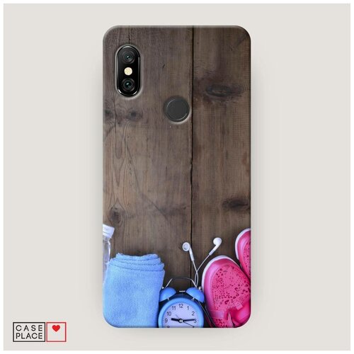 фото Чехол пластиковый xiaomi redmi note 6 pro спортивный набор case place