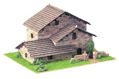 Сборная модель из керамики от Domus Kits (Испания), Загородный дом №3, М.1:60