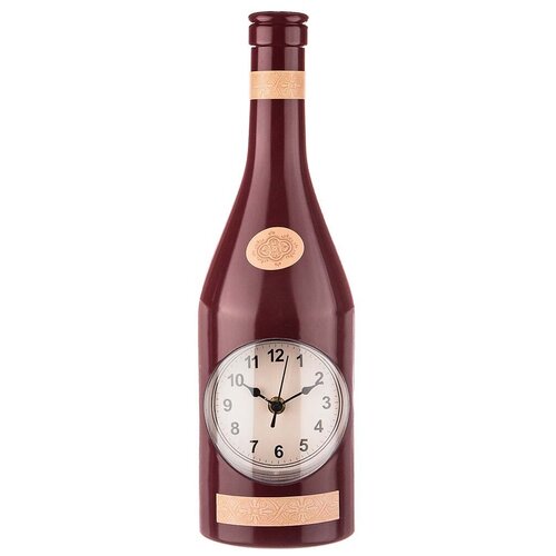 Часы настенные кухонные кварцевые бутылка 41Х13Х6 см