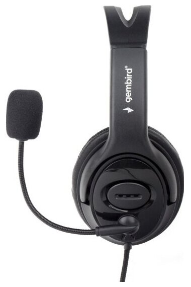 Гарнитура Gembird стерео, черный, регулятор громкости, 1.8 м - фото №2