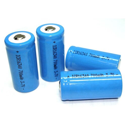 Аккумулятор Li-Ion 16340 ICR16340 700mAh 3.7V 7.4Wh