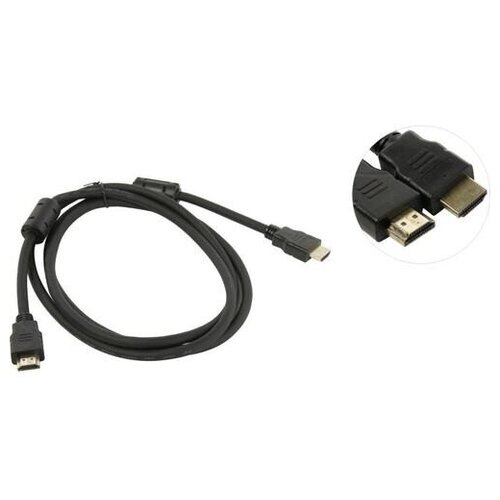 кабель hdmi dvi d exegate ex cc hdmim dvi2m 1 5 19m 24 1 m dual link 1 5м позолоченные контакты ex294672rus Exegate EX287723RUS Кабель HDMI ExeGate EX-CC-HDMI2-1.8F (19M/19M, v2.0, 1,8м, 4K UHD, Ethernet, ферритовые кольца, позолоченные контакты)