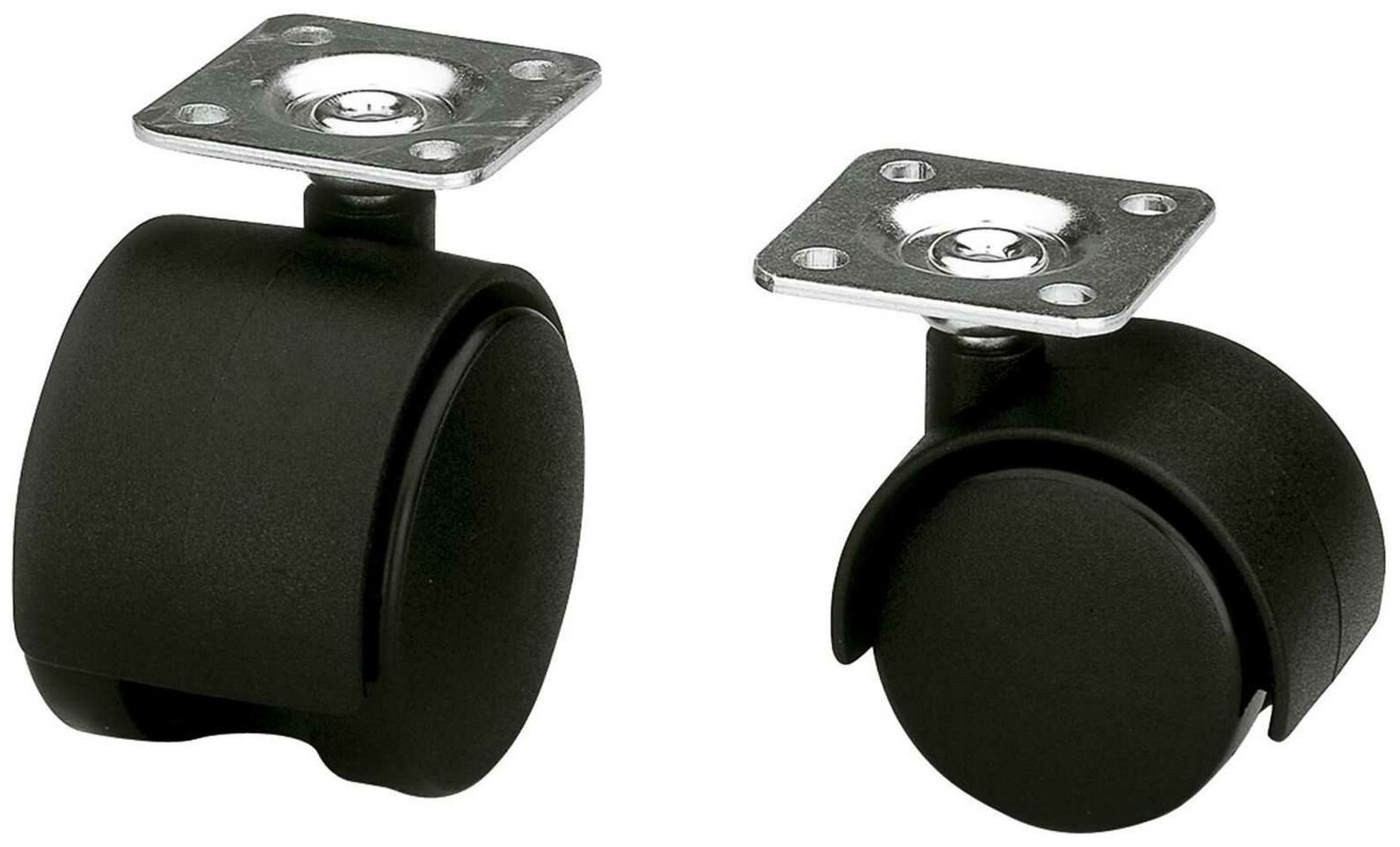 Колесо мебельное черное AMIG, диаметр 40 мм, Артикул 1500-40