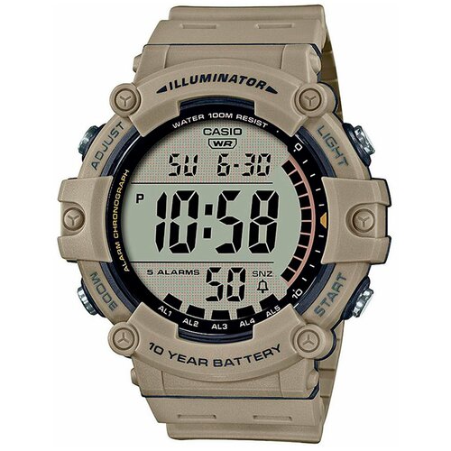 фото Наручные часы casio casio digital ae-1500wh-5avef, бежевый