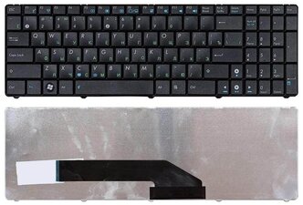 Клавиатура для ноутбука Asus K50 K60 K70 черная без рамки